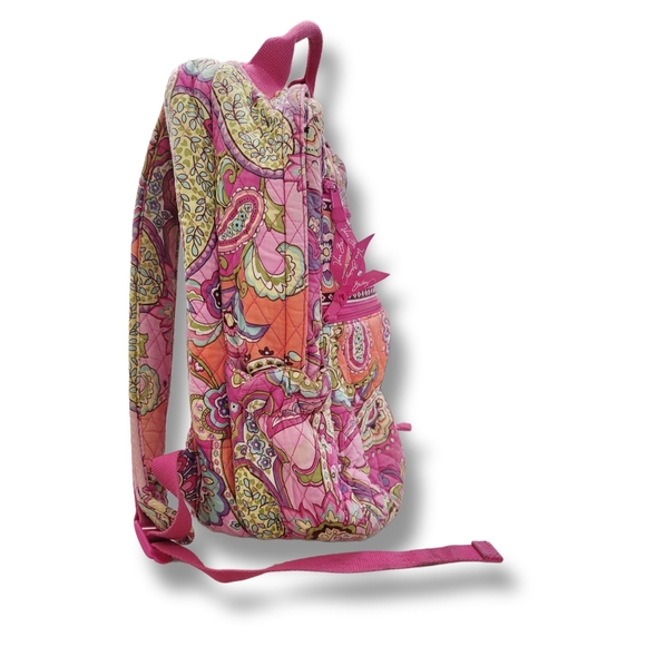 Vera Bradley Pink and Orange Kids Backpack - Picture 6 of 8